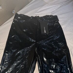 Black Patent Leather Pants